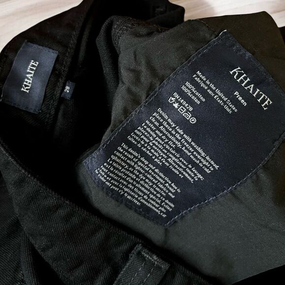 Khaite Preen Wide Leg Barrel Style Jeans Wilcox Black - Picture 8 of 8